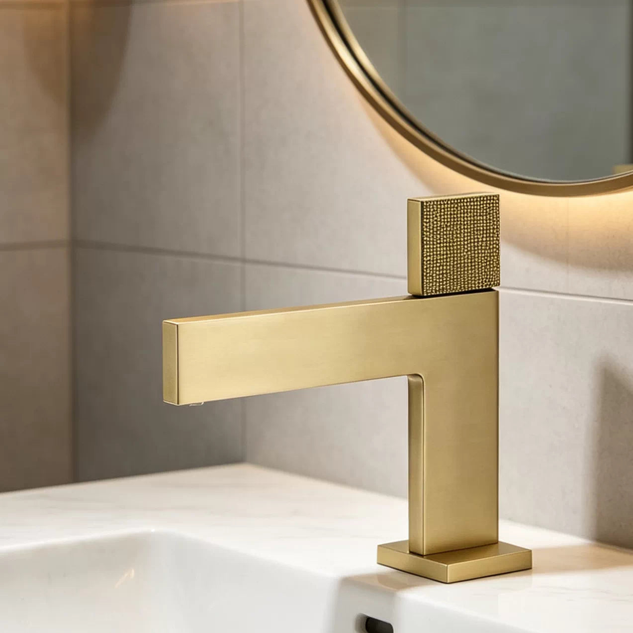 CUNGPAK Designer Waterfall Solid Brass Basin Faucet